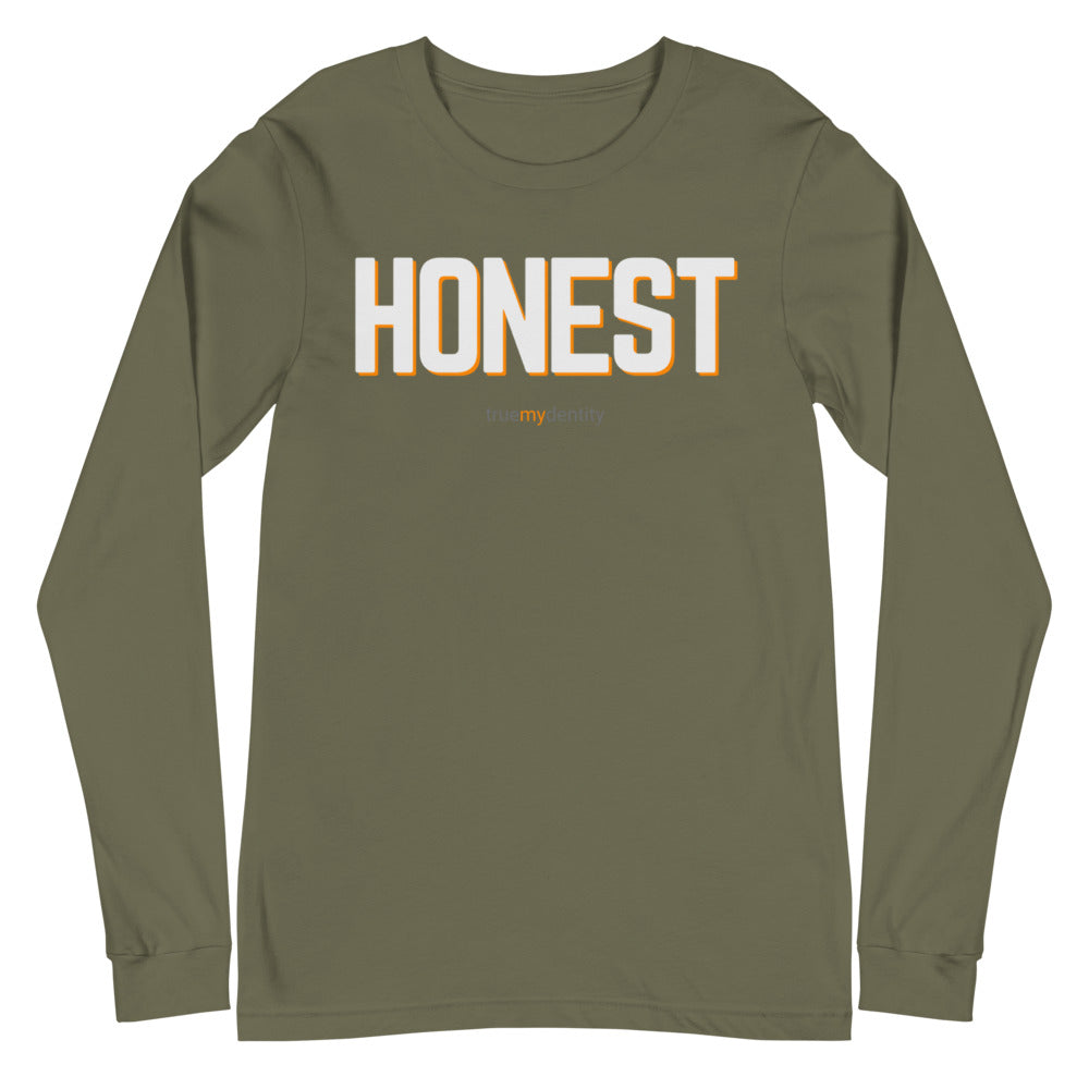 HONEST Long Sleeve Shirt Bold Design | Unisex