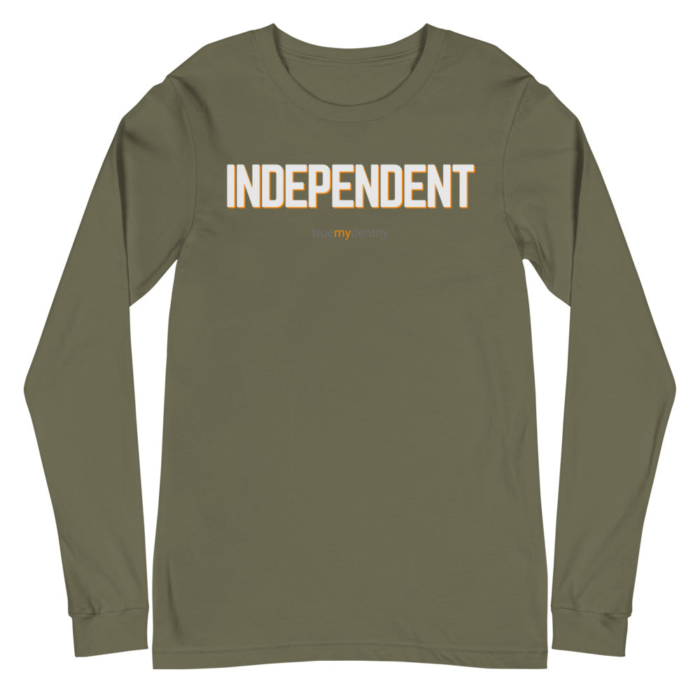 INDEPENDENT Long Sleeve Shirt Bold Design | Unisex