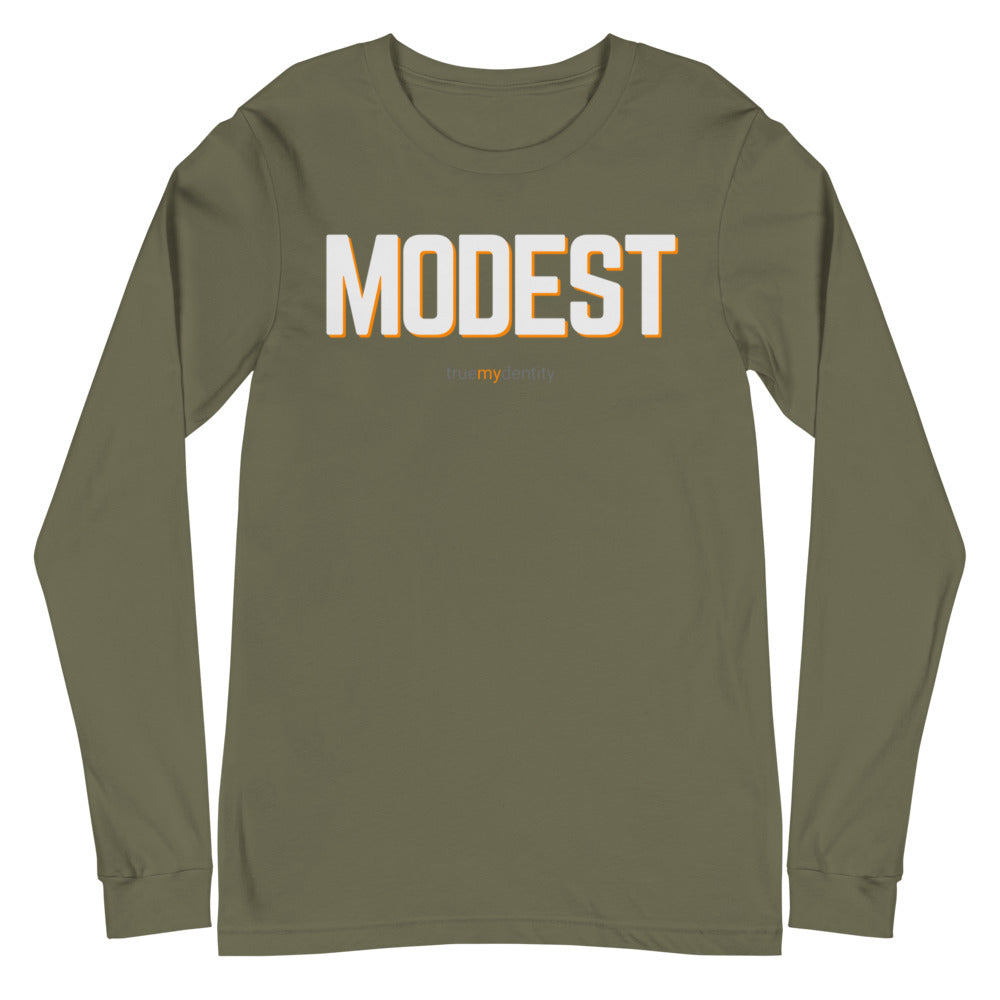 MODEST Long Sleeve Shirt Bold Design | Unisex