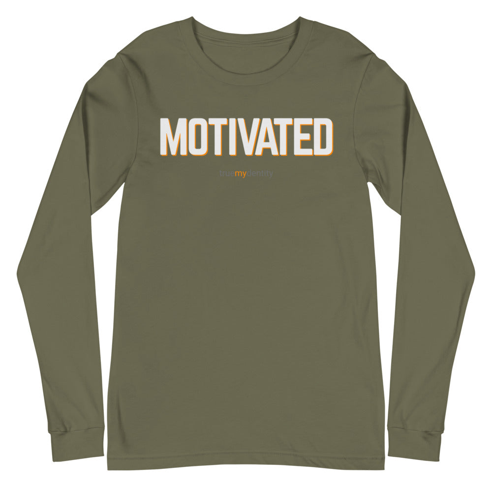 MOTIVATED Long Sleeve Shirt Bold Design | Unisex