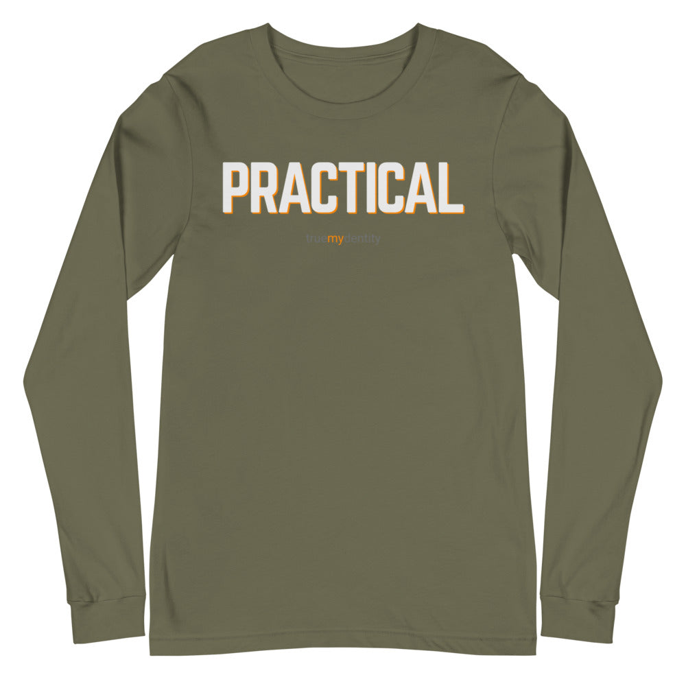 PRACTICAL Long Sleeve Shirt Bold Design | Unisex