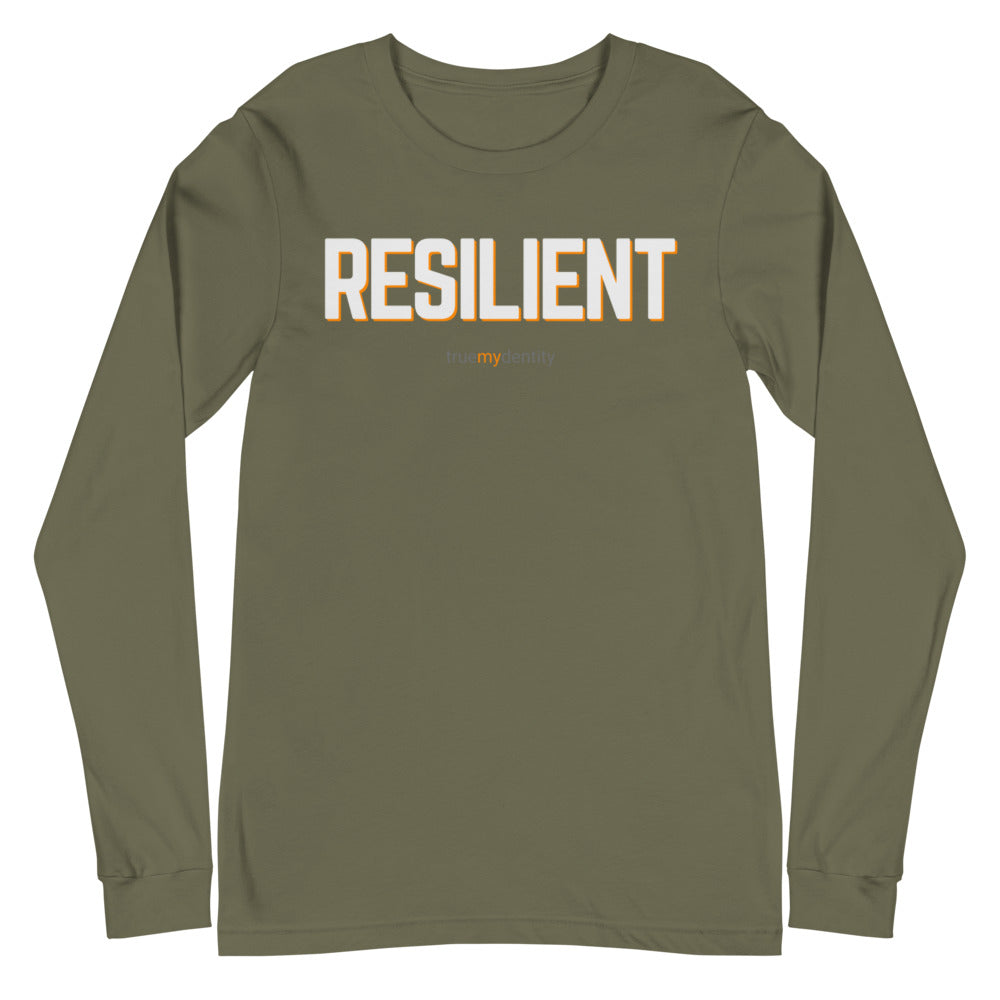 RESILIENT Long Sleeve Shirt Bold Design | Unisex