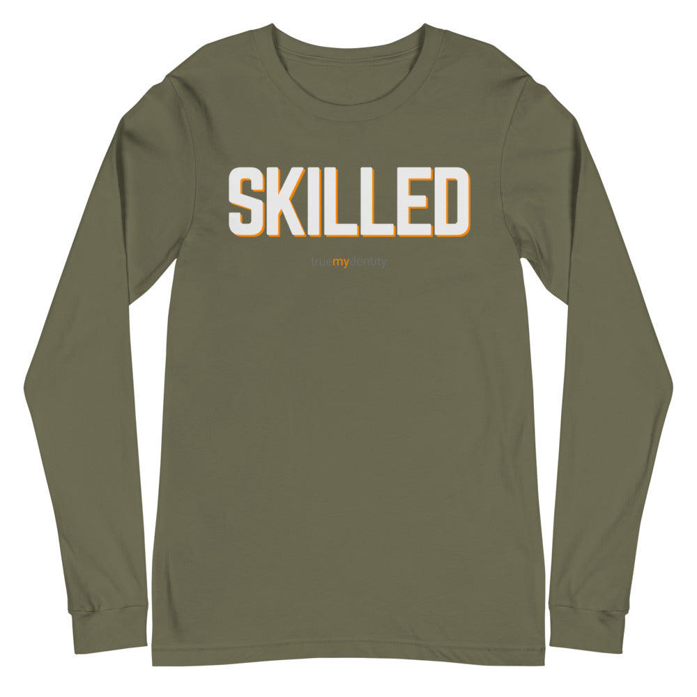 SKILLED Long Sleeve Shirt Bold Design | Unisex