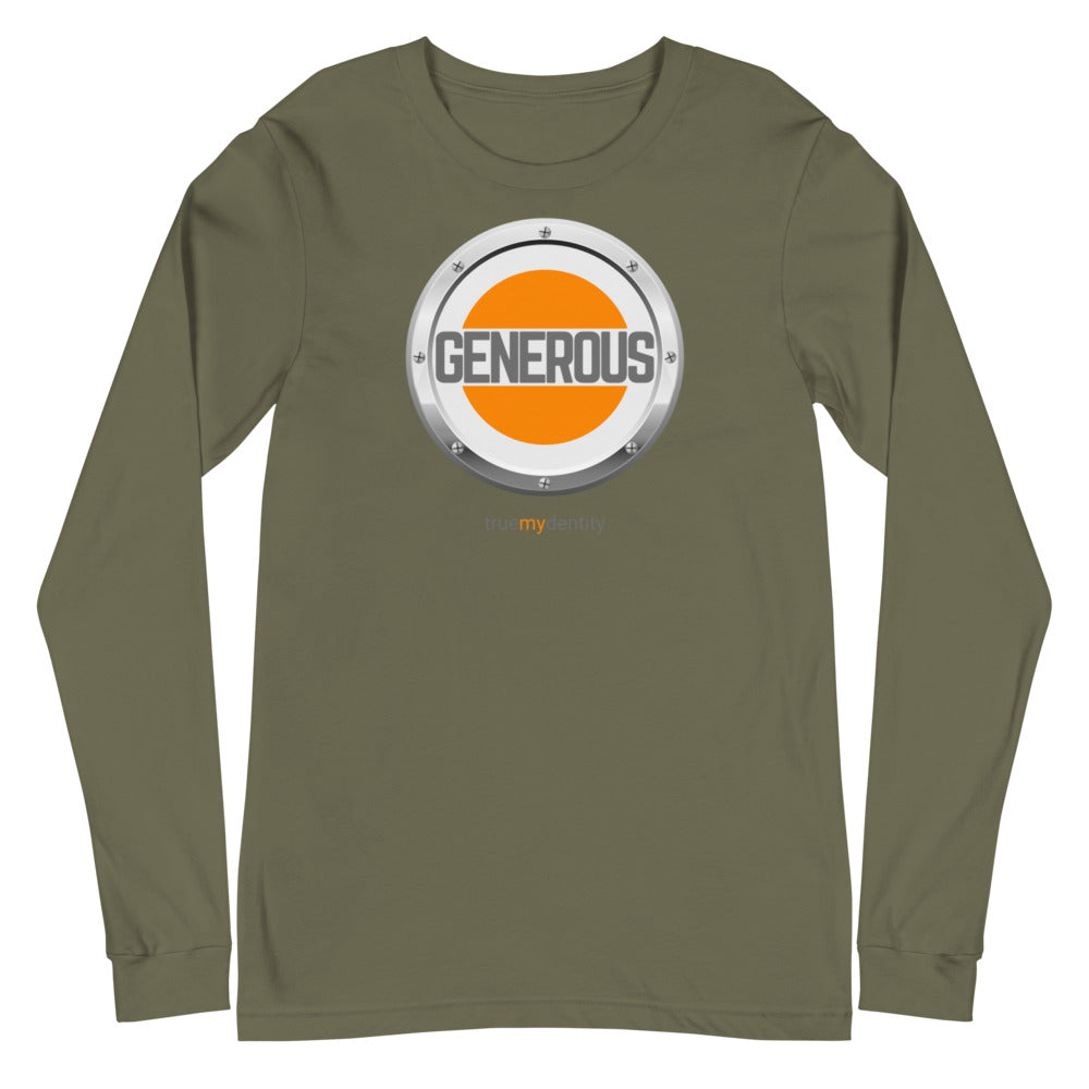 GENEROUS Long Sleeve Shirt Core Design | Unisex