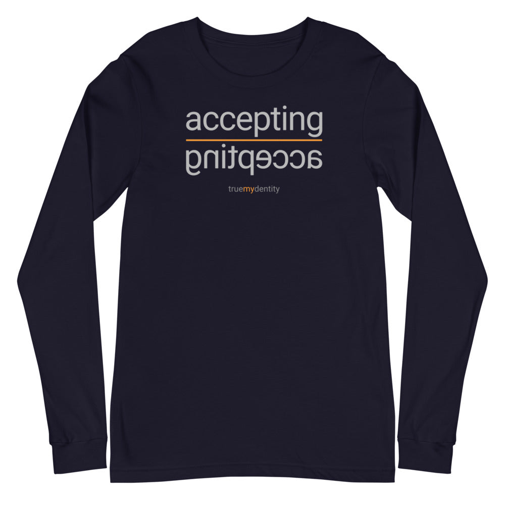 ACCEPTING Long Sleeve Shirt Reflection Design | Unisex