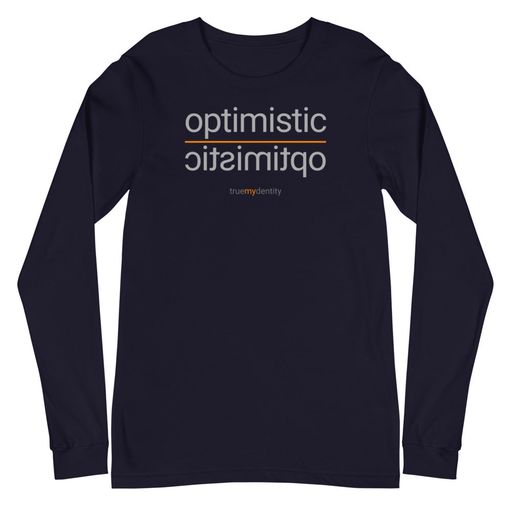 OPTIMISTIC Long Sleeve Shirt Reflection Design | Unisex