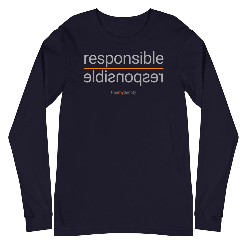 RESPONSIBLE Long Sleeve Shirt Reflection Design | Unisex