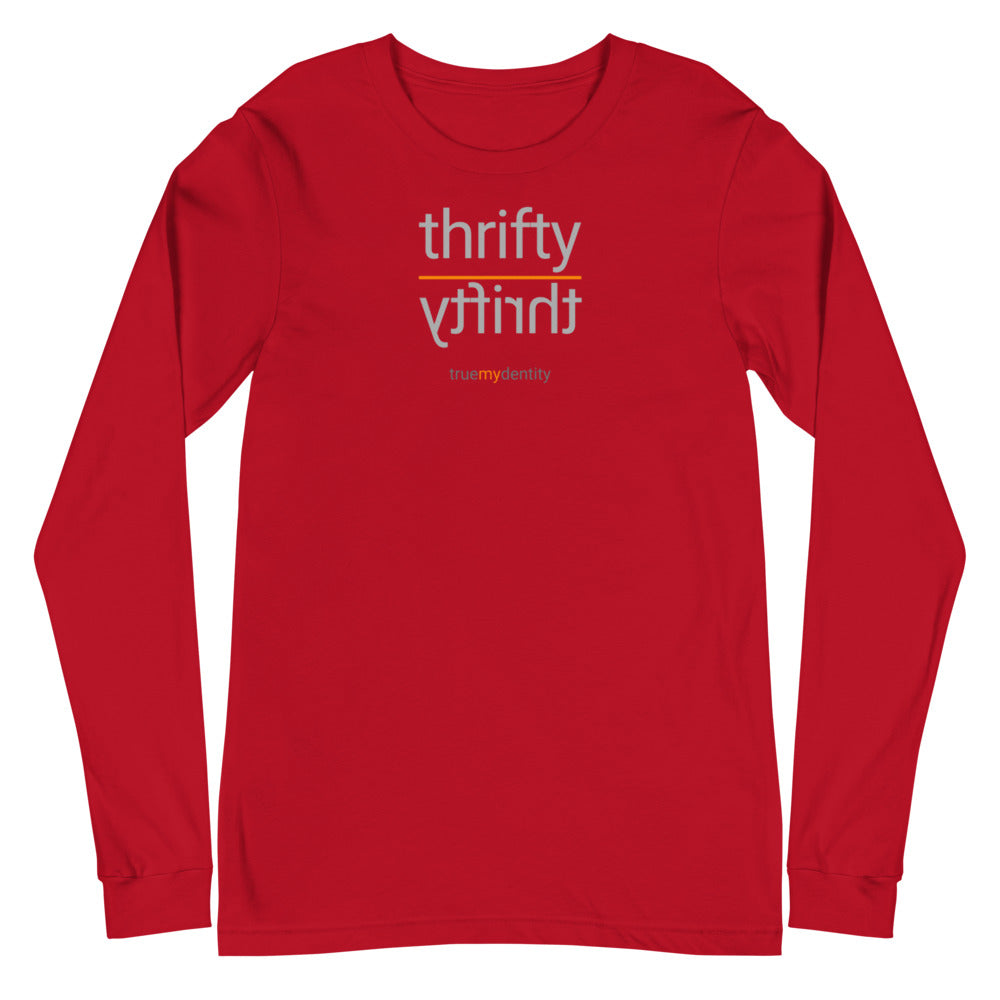 THRIFTY Long Sleeve Shirt Reflection Design | Unisex