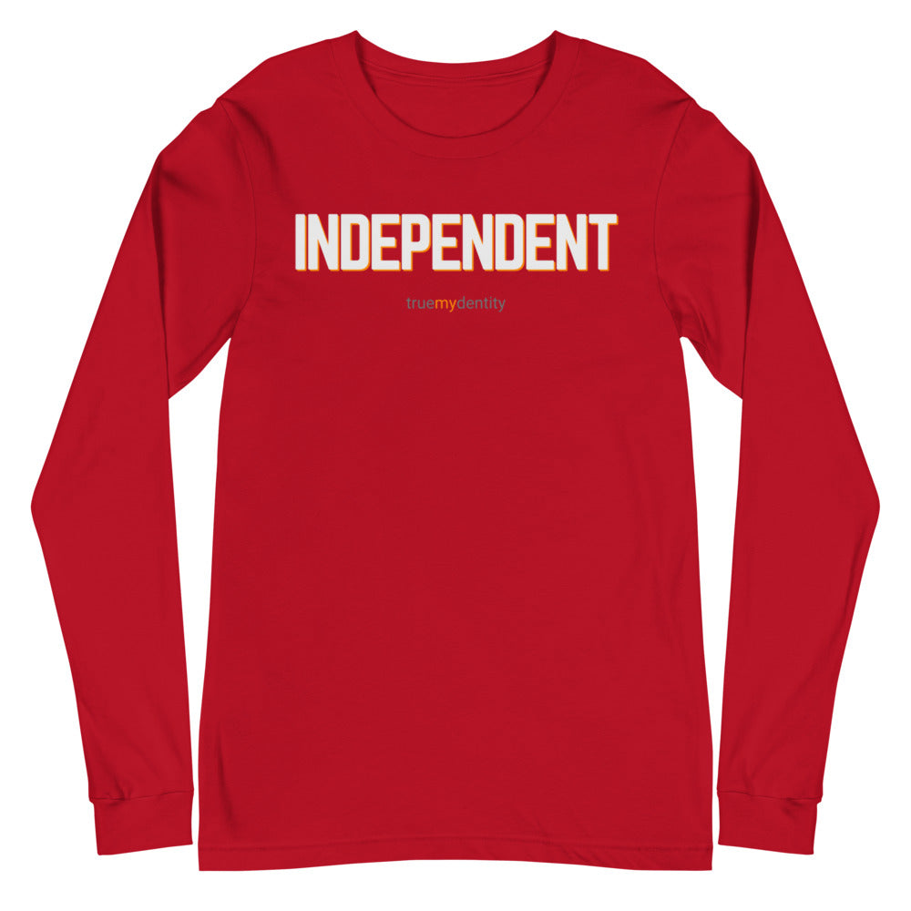 INDEPENDENT Long Sleeve Shirt Bold Design | Unisex