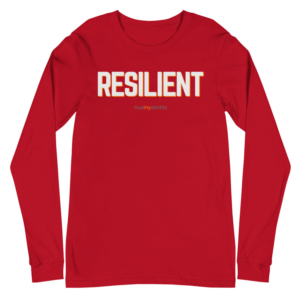 RESILIENT Long Sleeve Shirt Bold Design | Unisex