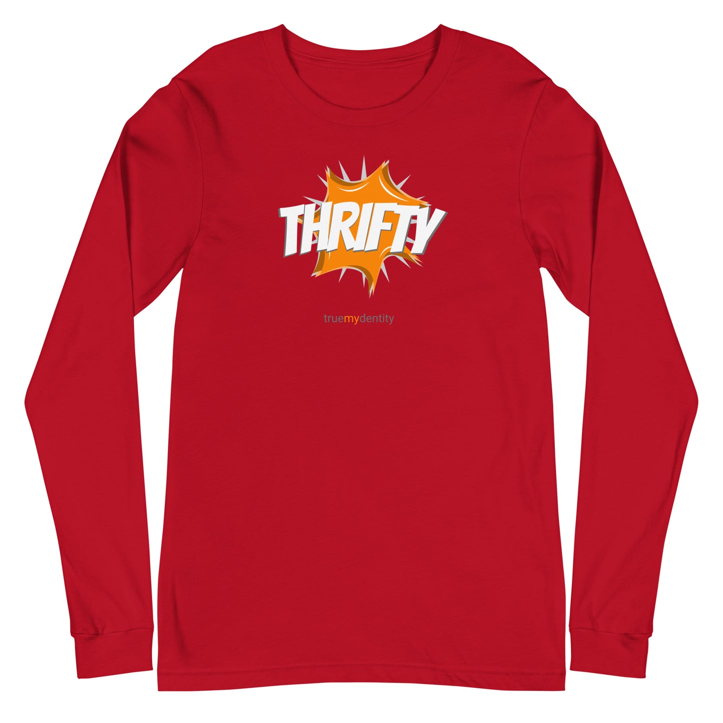 THRIFTY Long Sleeve Shirt Action Design | Unisex