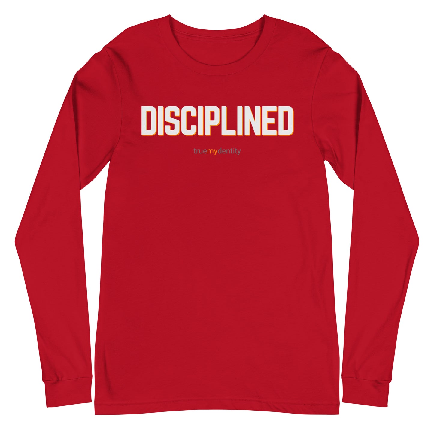 DISCIPLINED Long Sleeve Shirt Bold Design | Unisex