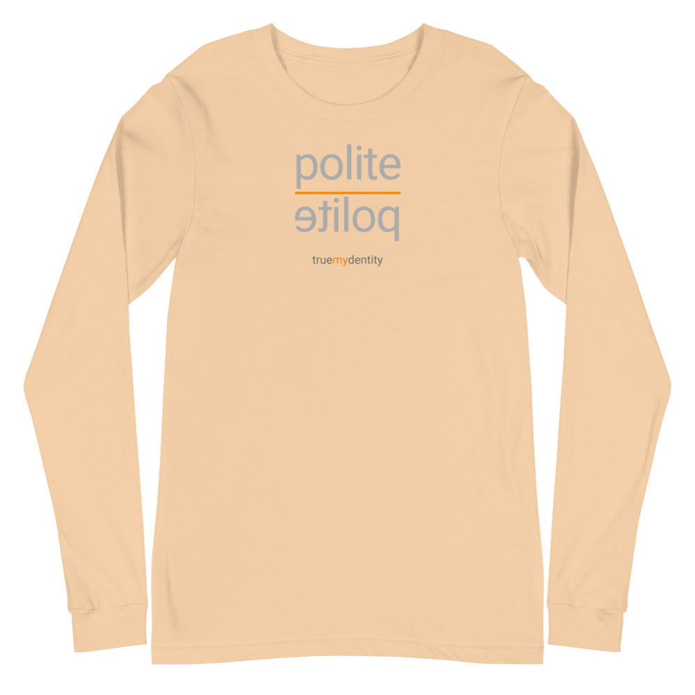 POLITE Long Sleeve Shirt Reflection Design | Unisex