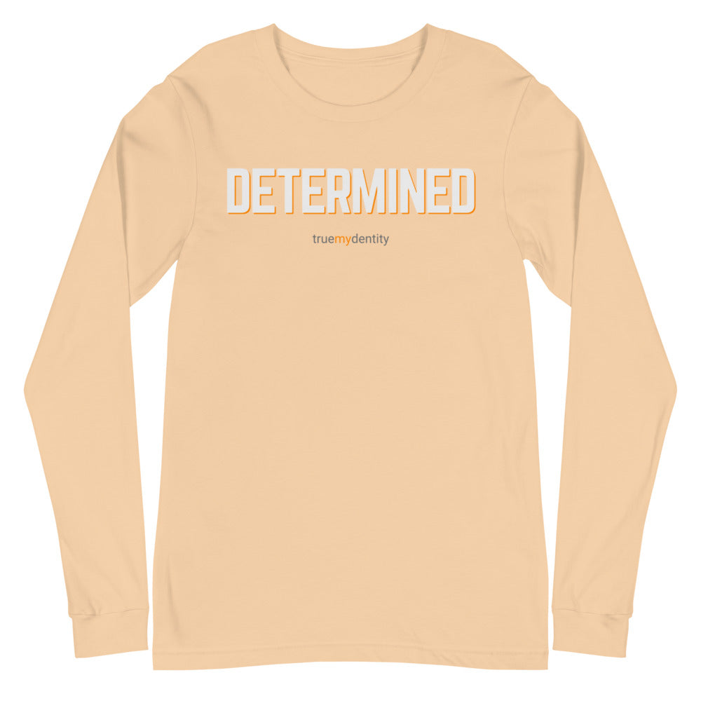 DETERMINED Long Sleeve Shirt Bold Design | Unisex