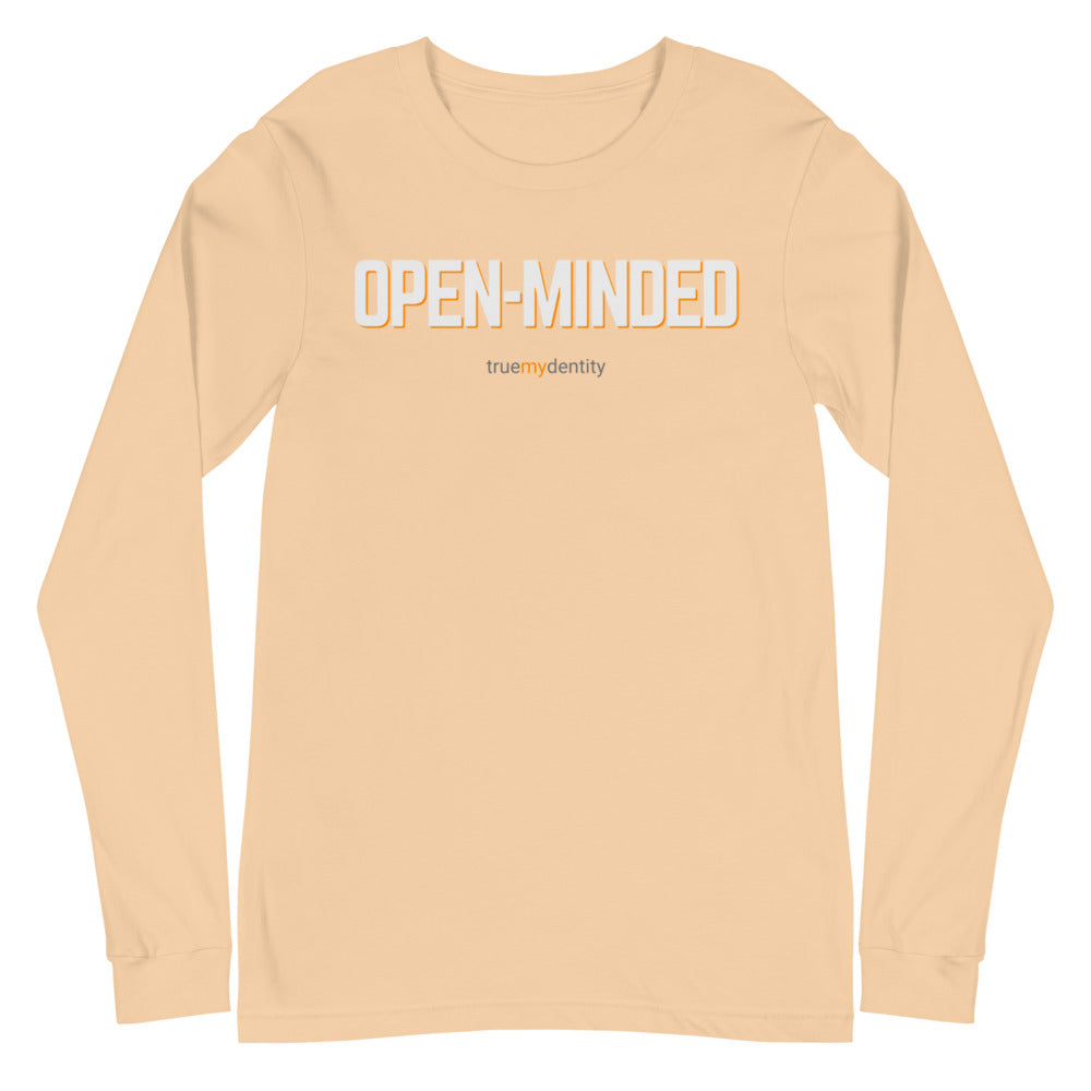 OPEN-MINDED Long Sleeve Shirt Bold Design | Unisex