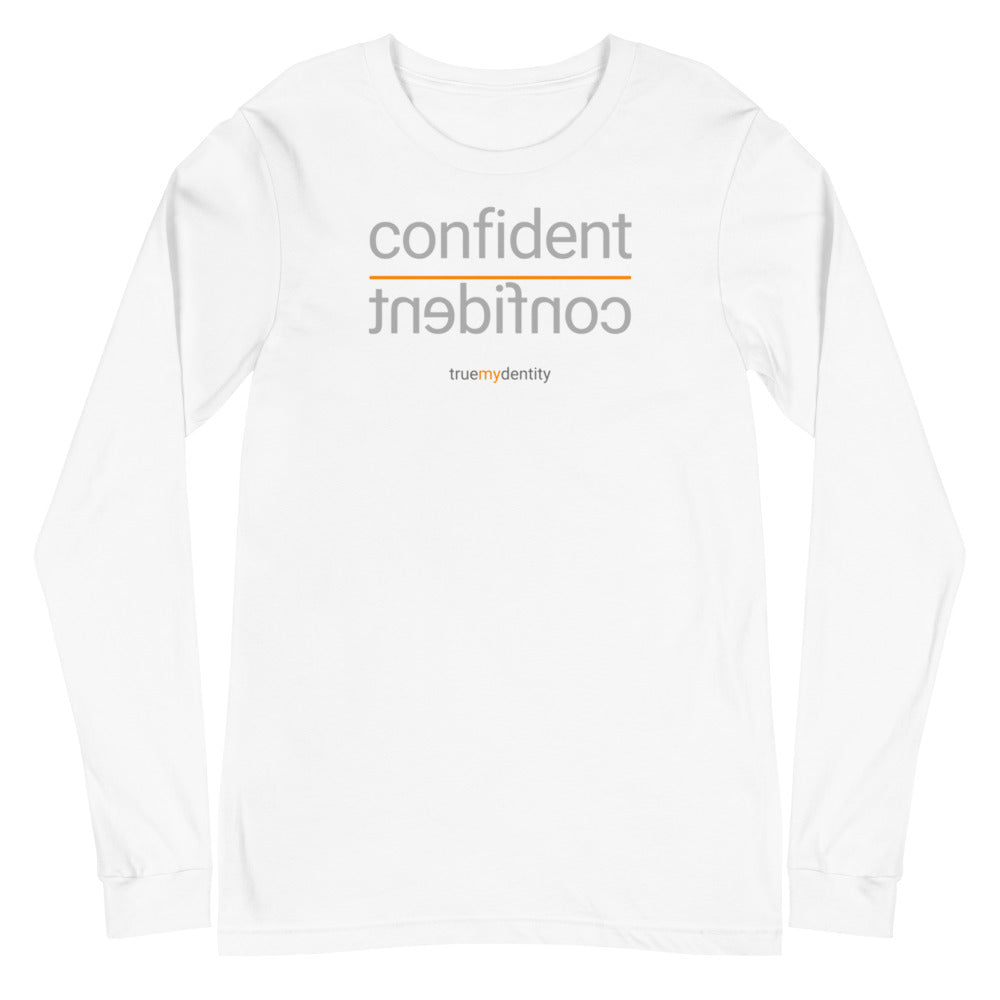 CONFIDENT Long Sleeve Shirt Reflection Design | Unisex