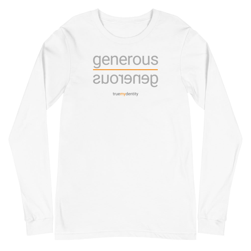GENEROUS Long Sleeve Shirt Reflection Design | Unisex