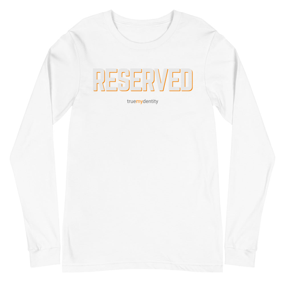 RESERVED Long Sleeve Shirt Bold Design | Unisex