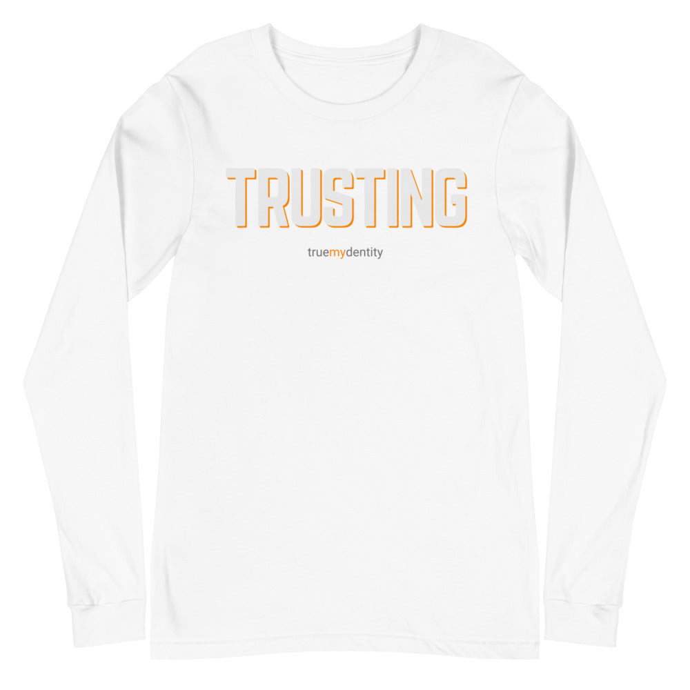 TRUSTING Long Sleeve Shirt Bold Design | Unisex