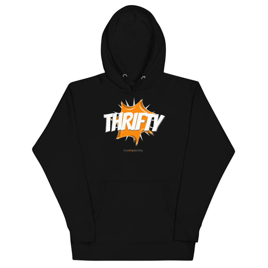 THRIFTY Hoodie Action Design | Unisex