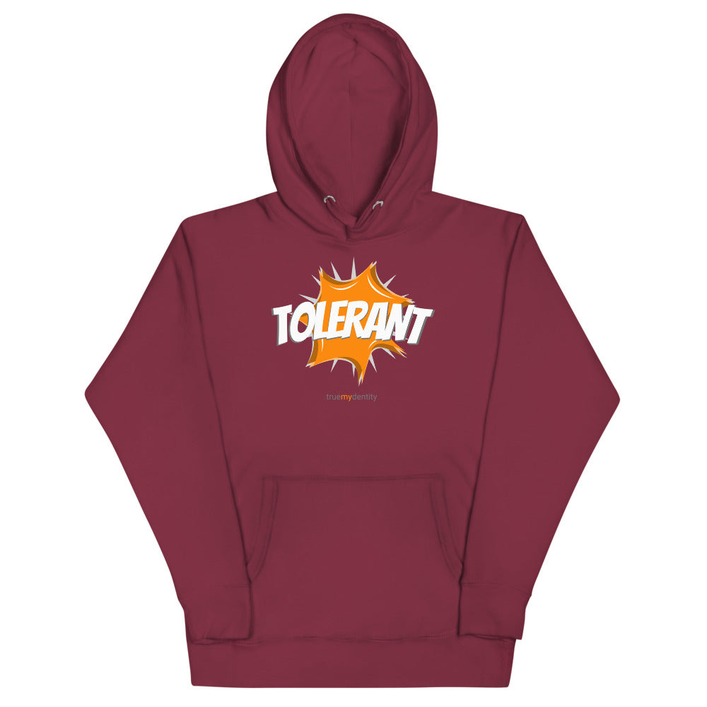 TOLERANT Hoodie Action Design | Unisex