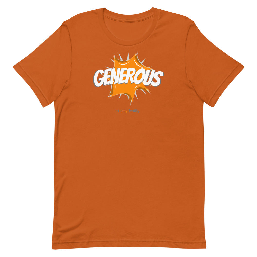 GENEROUS T-Shirt Action Design | Unisex
