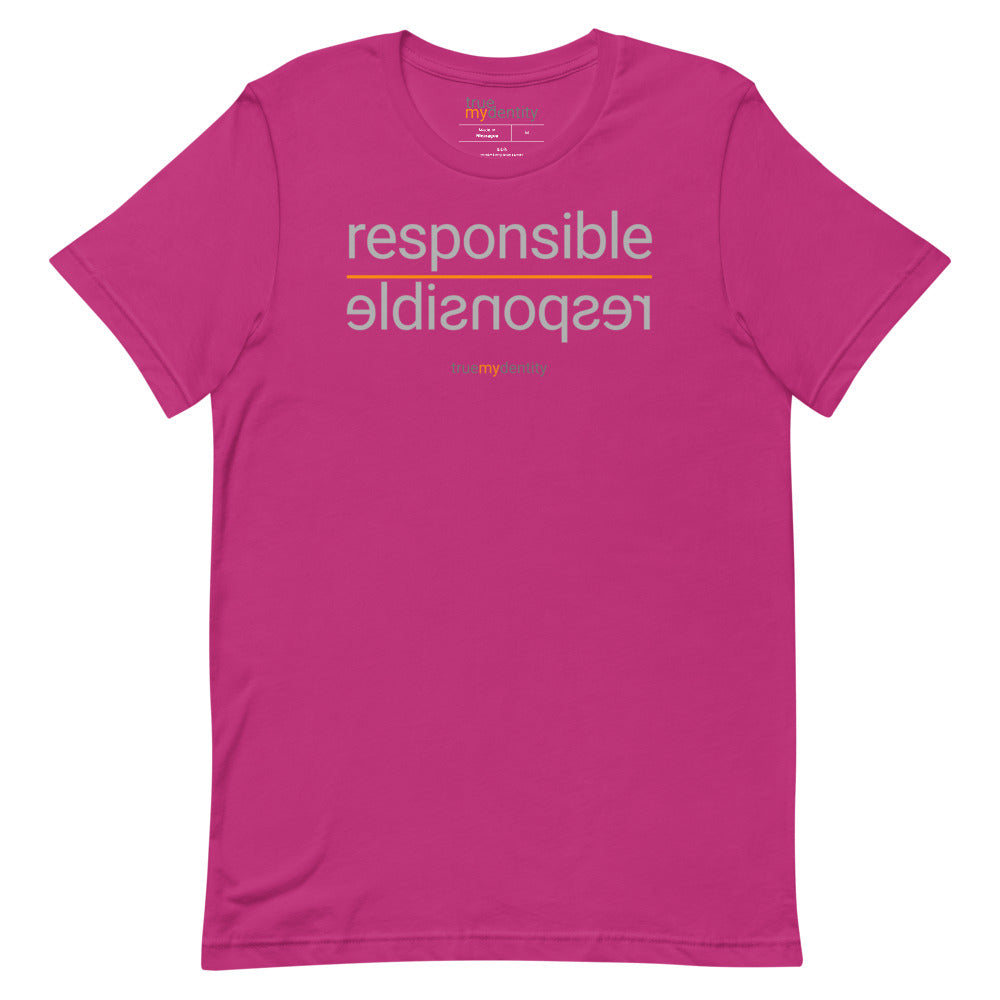 RESPONSIBLE T-Shirt Reflection Design | Unisex