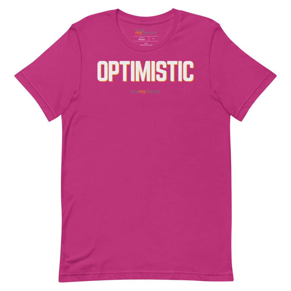 OPTIMISTIC T-Shirt Bold Design | Unisex