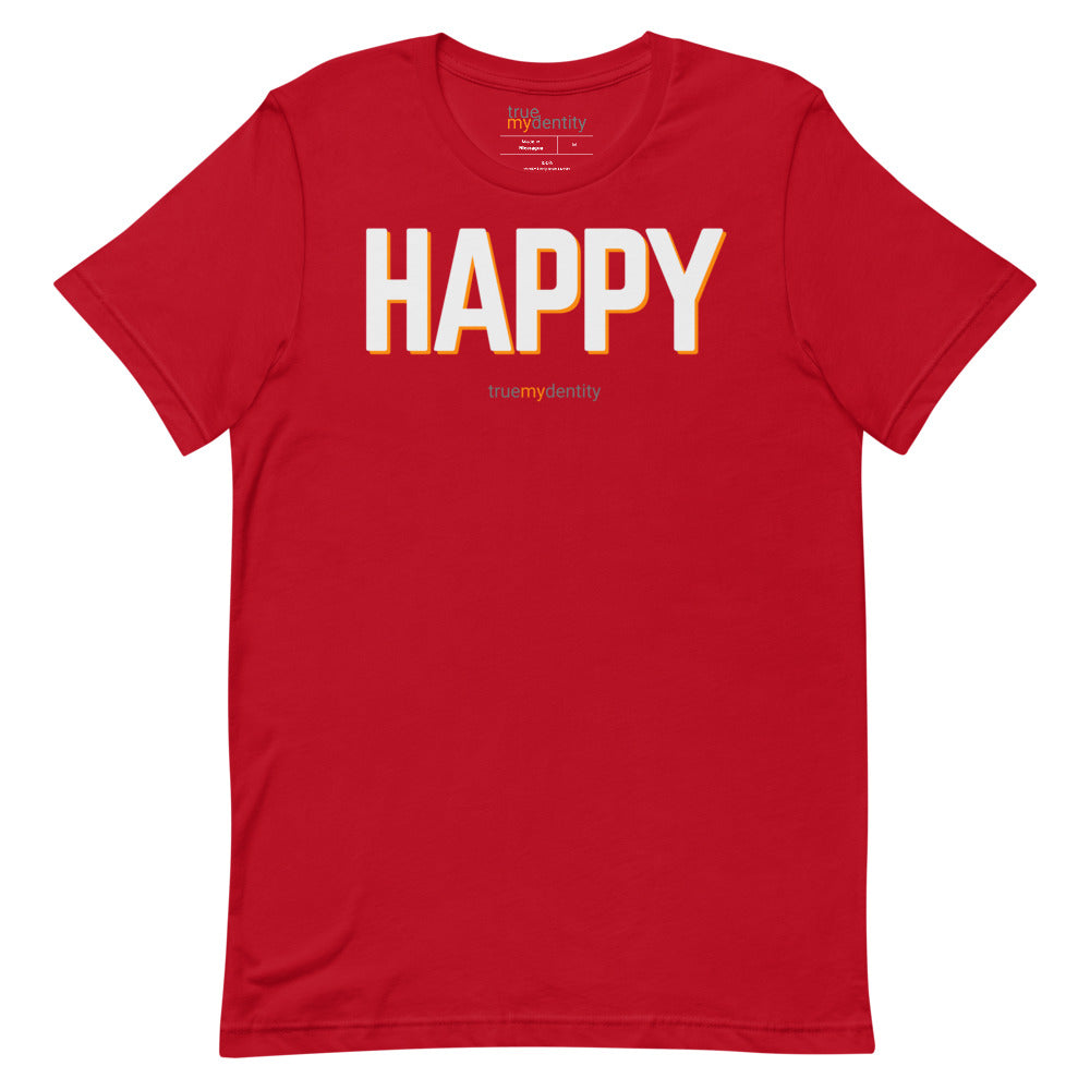 HAPPY T-Shirt Bold Design | Unisex